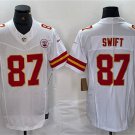 Men's Kansas City Chiefs Taylor Swift White Untouchable Football Stitched #87 Jersey