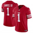 Men's San Francisco 49ers Deebo Samuel Red Untouchable Football Stitched #1 Jersey