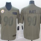 Men's Pittsburgh Steelers T. J. Watt 2019 #90 Camo Untouchable Football Stitched Jersey