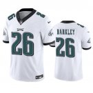 Men's Philadelphia Eagles  Saquon Barkley White Untouchable Football Stitched #26 Jersey