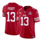 Men's San Francisco 49ers Brock Purdy Red #13 Untouchable Football Stitched Jersey