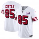 Men's San Francisco 49ers George Kittle White #85 Untouchable Football Stitched Jersey