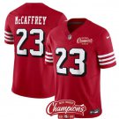 Men's San Francisco 49ers Christian McCaffrey Red #23 Untouchable Football Stitched Jersey