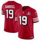 Men's San Francisco 49ers Deebo Samuel Red #19 Untouchable Football Stitched Jersey