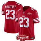 Men's San Francisco 49ers Christian McCaffrey Red #23 Untouchable Football Stitched Jersey