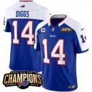 Men's Buffalo Bills Stefon Diggs Blue #14 White Untouchable Football Stitched Jersey