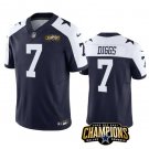 Men's Dallas Cowboys Trevon Diggs NavyWhite #7 Untouchable Football Stitched Jersey