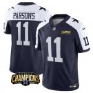 Men's Dallas Cowboys Micah Parsons Navy White #11 Untouchable Football Stitched Jersey