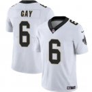 Men's New Orleans Saints Willie Gay White #6 Untouchable Football Stitched Jersey