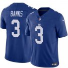 Men's New York Giants Deonte Banks Blue #3 Untouchable Football Stitched Jersey