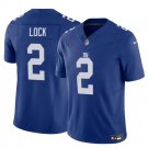 Men's New York Giants Drew Lock White #2 Untouchable Football Stitched Jersey