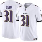 Men's Baltimore Ravens Dalvin Cook #31 White Untouchable Football Stitched Jersey