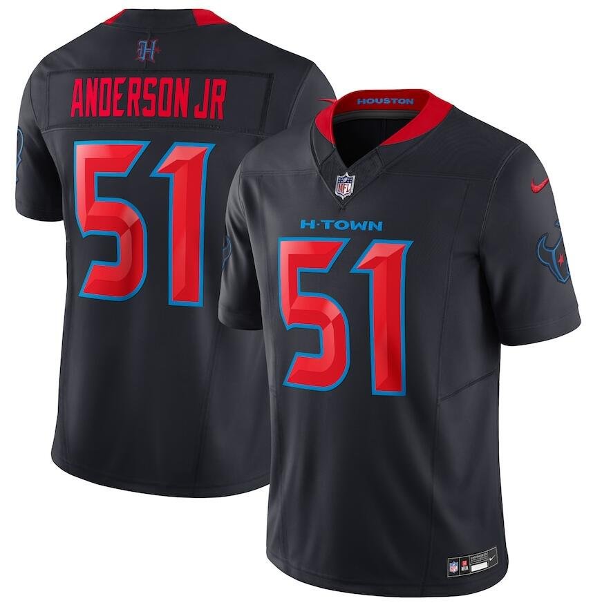 Men's Houston Texans Will Anderson Jr. Navy Untouchable Football Stitched #51 Jersey
