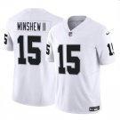 Men's Las Vegas Raiders Gardner Minshew II  #15 White Untouchable Football Stitched Jersey