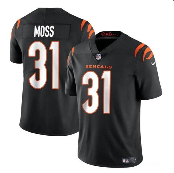 Men's Cincinnati Bengals Zack Moss Black #31 Untouchable Football Stitched Jersey