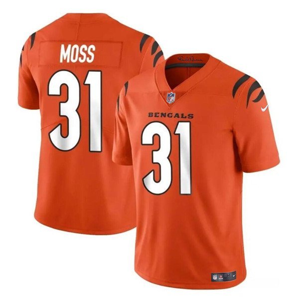 Men's Cincinnati Bengals Zack Moss Orange #31 Untouchable Football Stitched Jersey
