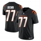 Men's Cincinnati Bengals Trent Brown #77 Black Untouchable Football Stitched Jersey