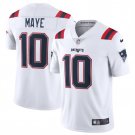 Men's New England Patriots Drake Maye #10 White Untouchable Football Stitched Jersey