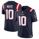 Men's New England Patriots Drake Maye Navy #10 Untouchable Football Stitched Jersey