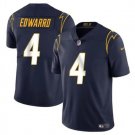 Men's Los Angeles Chargers Gus Edwards Navy #4 Untouchable Football Stitched Jersey