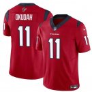 Men's Houston Texans Jeff Okudah Red Untouchable #11 Football Stitched Jersey
