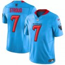 Men's Houston Texans C.J. Stroud Blue #7 Football Stitched Jersey