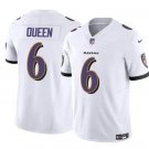 Men's Baltimore Ravens Patrick Queen White #6 2023 F.U.S.E. Vapor Limited Football Stitched Jersey