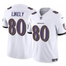 Men's Baltimore Ravens  Isaiah Likely #80 White 2023 F.U.S.E. Vapor Limited Football Stitched Jersey