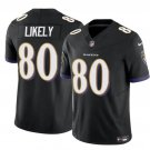 Men's Baltimore Ravens Isaiah Likely Black #80 2023 F.U.S.E. Vapor Limited Football Stitched Jersey