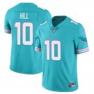 Men's Miami Dolphins Tyreek Hill Aqua #10 2023 Alternate Vapor Limited Football Stitched Jersey