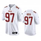 Men's San Francisco 49ers Nick Bosa #97 White Fashion Limited Football Stitched Game Jersey