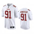 Men's San Francisco 49ers Arik Armstead #91 White Fashion Limited Football Stitched Game Jersey