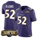 Men's Baltimore Ravens Zay Flowers #4 Black 2023 Champions Vapor Limited Football Stitched Jersey