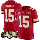 Men’s Kansas City Chiefs Patrick Mahomes #15 Red 2023 F.U.S.E. Champions Football Stitched Jersey