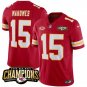 Men&acirc;��s Kansas City Chiefs Patrick Mahomes #15 Red 2023 F.U.S.E. Champions Football Stitched Jersey