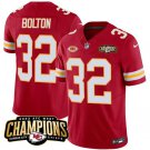 Men’s Kansas City Chiefs Nick Bolton #32 Red 2023 F.U.S.E. Champions Football Stitched Jersey