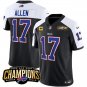 Men's Buffalo Bills  Josh Allen Black #17 2023 F.U.S.E. Football Stitched Jersey