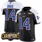 Men's Buffalo Bills Stefon Diggs #14 Black 2023 F.U.S.E. Football Stitched Jersey