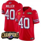 Men's Buffalo Bills Von Miller #40 Red 2023 F.U.S.E. Football Stitched Jersey
