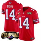 Men's Buffalo Bills Stefon Diggs #14 Red 2023 F.U.S.E. Football Stitched Jersey