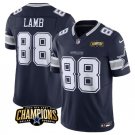 Men's Dallas Cowboys CeeDee Lamb Navy #88 2023 F.U.S.E. Football Stitched Jersey