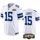 Men's Dallas Cowboys Trey Lance White #15 2023 F.U.S.E. Football Stitched Jersey
