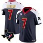 Men's Houston Texans C.J. Stroud White #7 Golden Limited Football Stitched Jersey