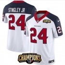 Men's Houston Texans Derek Stingley Jr. White Navy #24 Limited Football Stitched Jersey
