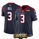 Men's Houston Texans Tank Dell Navy Vapor #3 Untouchable Limited Football Stitched Jersey