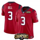 Men's Houston Texans Tank Dell Red #3 Vapor Untouchable Limited Football Stitched Jersey