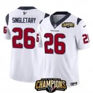 Men's Houston Texans  Devin Singletary #26 White Vapor Untouchable Limited Football Stitched Jersey
