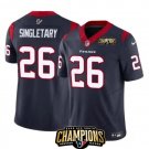 Men's Houston Texans Devin Singletary #26 Navy Vapor Untouchable Limited Football Stitched Jersey