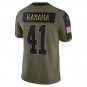 Men's New Orleans Saints Alvin Kamara Salute To Service Limited Player Jersey Olive