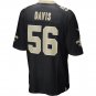 Men's New Orleans Saints Demario Davis Game Jersey Black